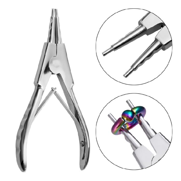 Stainless Steel Piercing Plier Jewelry Body Nose Ear Lip Rings Puncture Tool