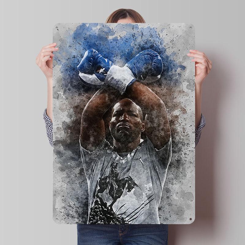 Bernard Hopkins Boxer Metal Posters Custom Vintage Metal Signs Wall Art Tin Plaque for Man Cave Modern Home Decoration Luxury