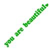 Car Stickers You Are Beautiful Interior Decoration Rear View Mirror Decals Car Vanity Mirror Vinyl Sticker Auto Accessories