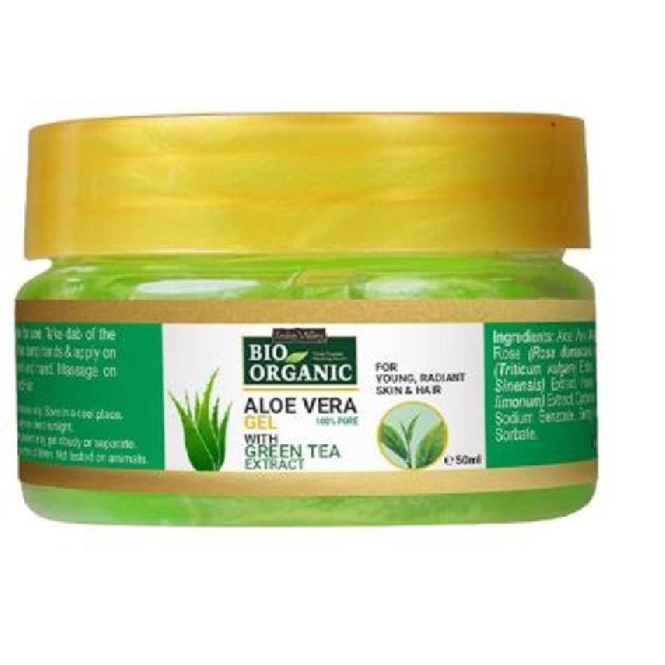 @INDUS VALLEY Bio Organic Aloe Vera Gel 50ml UK368 50%OFF