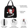 Asamike Lunch Bag, Cute and Stylish Betty Boop Lunch Box with Pockets, Insulated and Insulated, Perfect for Commuting, School, Picnics, and More. Unis