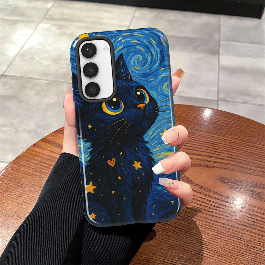 

Soft Cover Capa Phone Case for Samsung Galaxy S25 S20 FE S25Ultra A36 S24 Ultra S23 A26 A16 S23Ultra A56 Van Gogh Fashion Black Galaxy A56 5G