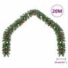 VidaXL Guirlande de Noël décorée avec boules et lumières LED 20 m 246408