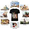 Vintage Checkerboard Blessed Mama Graphic Casual Top Pure cotton T-shirt
