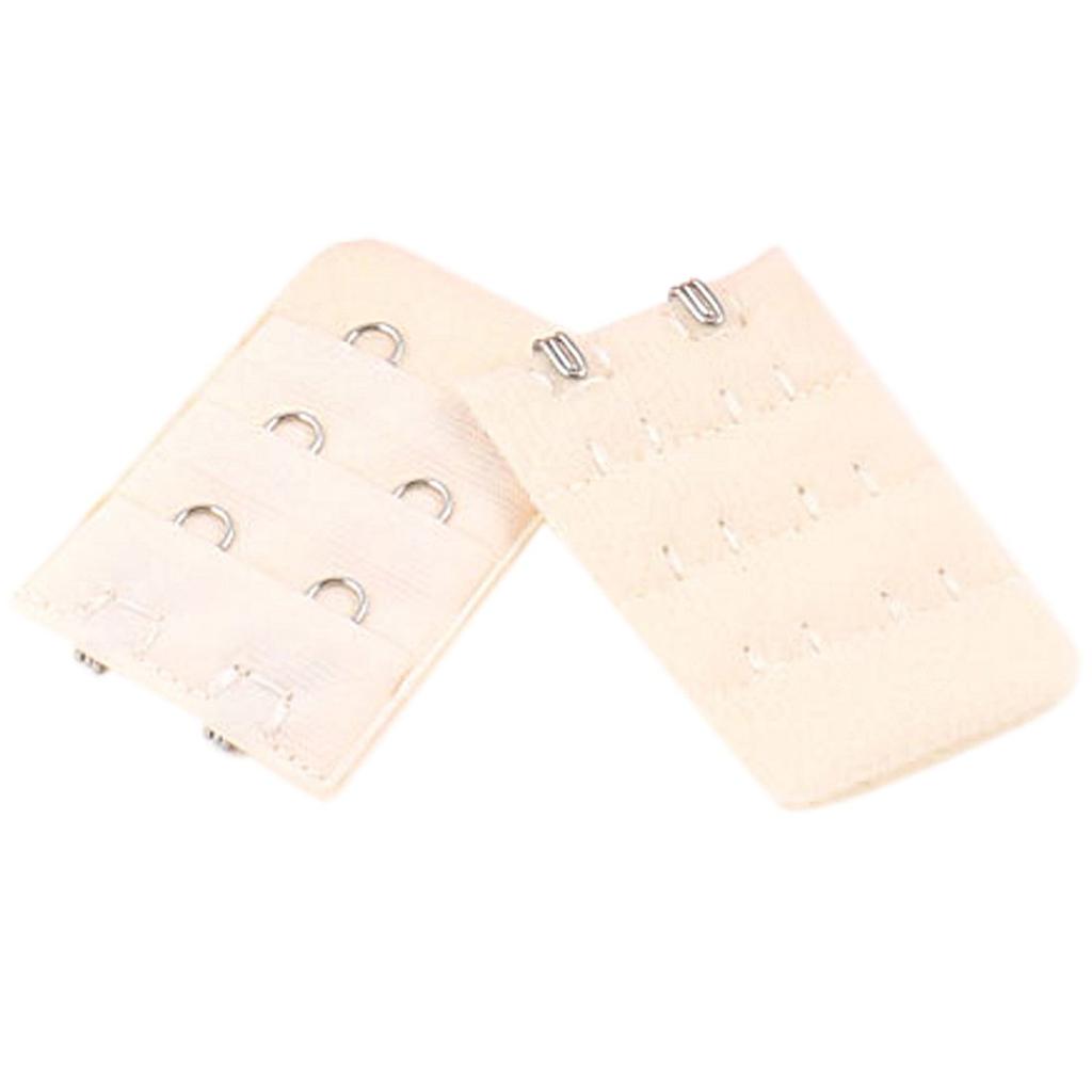 uxcell Bra Strap Extender Bra Strap Extenders for Light 5 Pairs Hooks, 2-Hook Women, Off-White, Apricot,