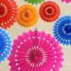 Paper Fan Flower Round Skeleton Scene Setting Props Paper Fans Pinwheels Hanging Flower for Party
