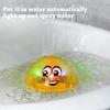 Bath Toy, Spray Water Squirt Toy LED Light Up Float Toys Bathtub Shower Toy for Baby Toddler Kid