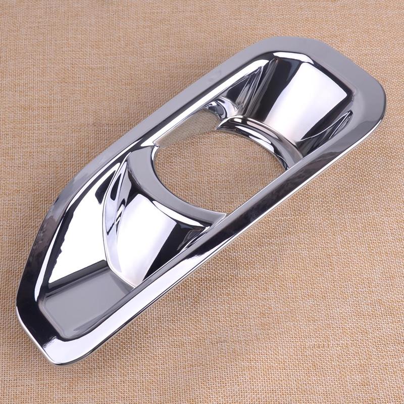 Car Chrome Front Fog Lamp Light Trim Cover Fit For Jeep Wrangler JL 2018-
