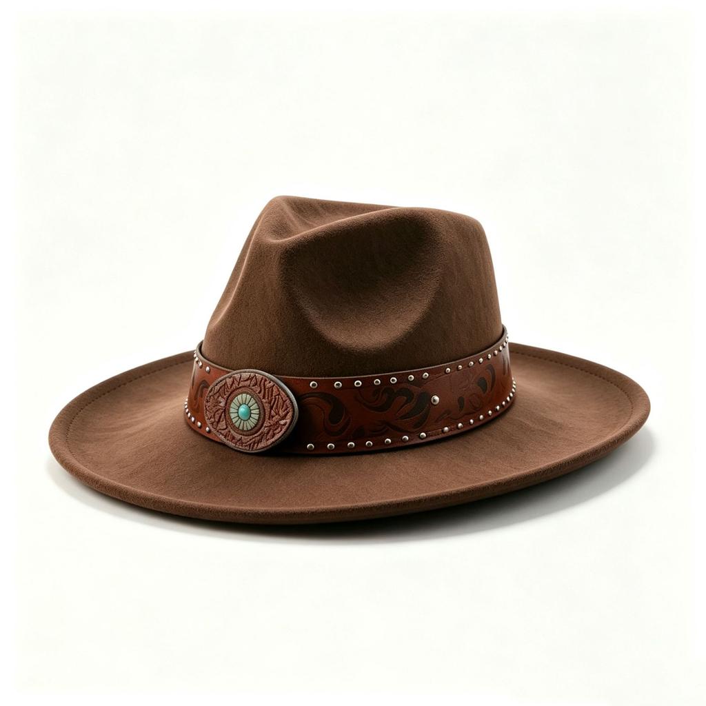 Western cowboy hat jazz hat minority style top hat European and American men's and women's sunscreen hats