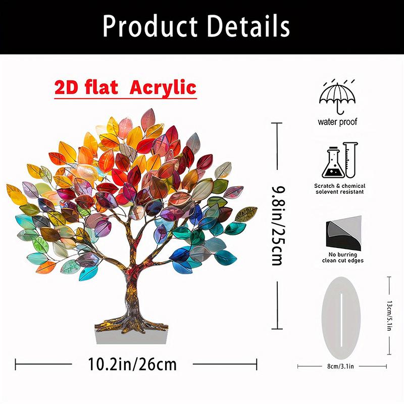 textureUnique 2D Acrylic Lily Flower Ornament Creative Desktop Flower Decor for Office Living Room Table Decoration Piece