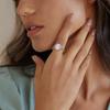Vintage 925 Sterling Silver Natural Moonstone Rings Bohemia Oval Shape Retro Ring Gifts Fine Jewelry for Women Men