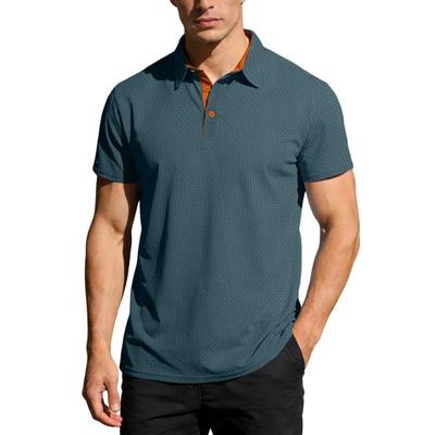 Summer New Men's Casual POLO Shirt Stylish Striped Lapel Soft Breathable Short-sleeved Top