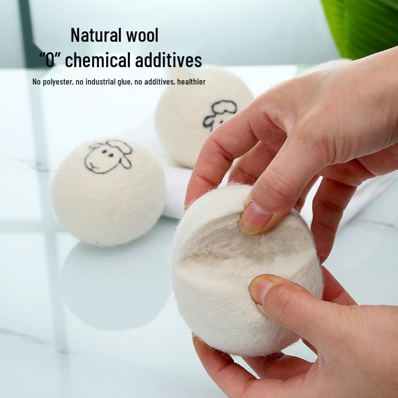 Wool Felt Dryer Balls - Anti-Static, Anti-Tangle Laundry Solution
