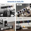 8000W Universal Home Kitchen Bathroom Office Sockets Pop Replaceable Wall switch Socket Waterproof Wall Power Track Socket