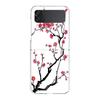 Flower Phone Case For Samsung Galaxy Z Flip 3 4 5 Hard Folding Clear PC Bumper For Samsung Z Flip3 Transparent Back Cover