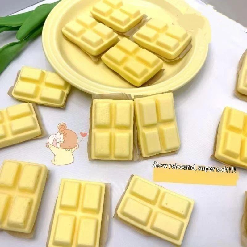 Chocolate Squeeze Toy Fidget Stress Relief Pinch Hand Fidget Soft Slow Rising Relax Tool