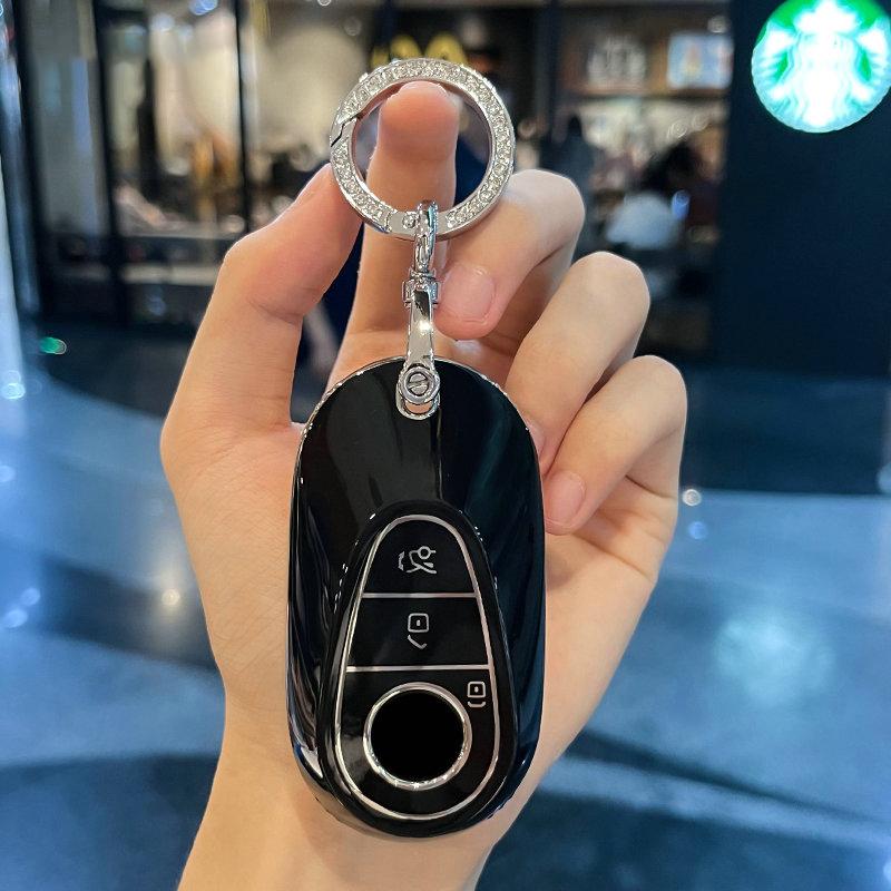Tpu Car Key Case Cover For Mercedes Benz  C S Class W206 W223 S350 C260 C300 S400 S450 S500 Key Shell Protector Keychain