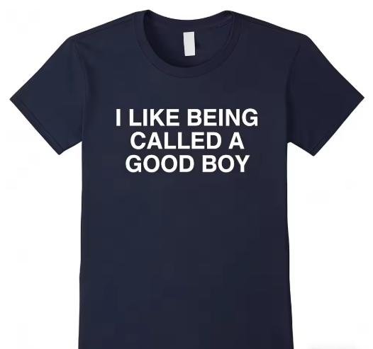 I Like Being Called A Good Boy Printed Tshirt Unisex and WoUnisex Summer Pure Cotton Clothing Fashion Casual Short Sleeved Tshirt