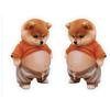 Kawaii Cat Dog 3D Belly Stickers Soft Silicone Squeezeable Stress Relief Stickers DIY Phone Case Car Anti-collision Sticker