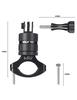 HSU Handlebar GoPro Bicycle Holder Aluminum Seatpost Camera Rotation Mount, Holder, 360° (Black)