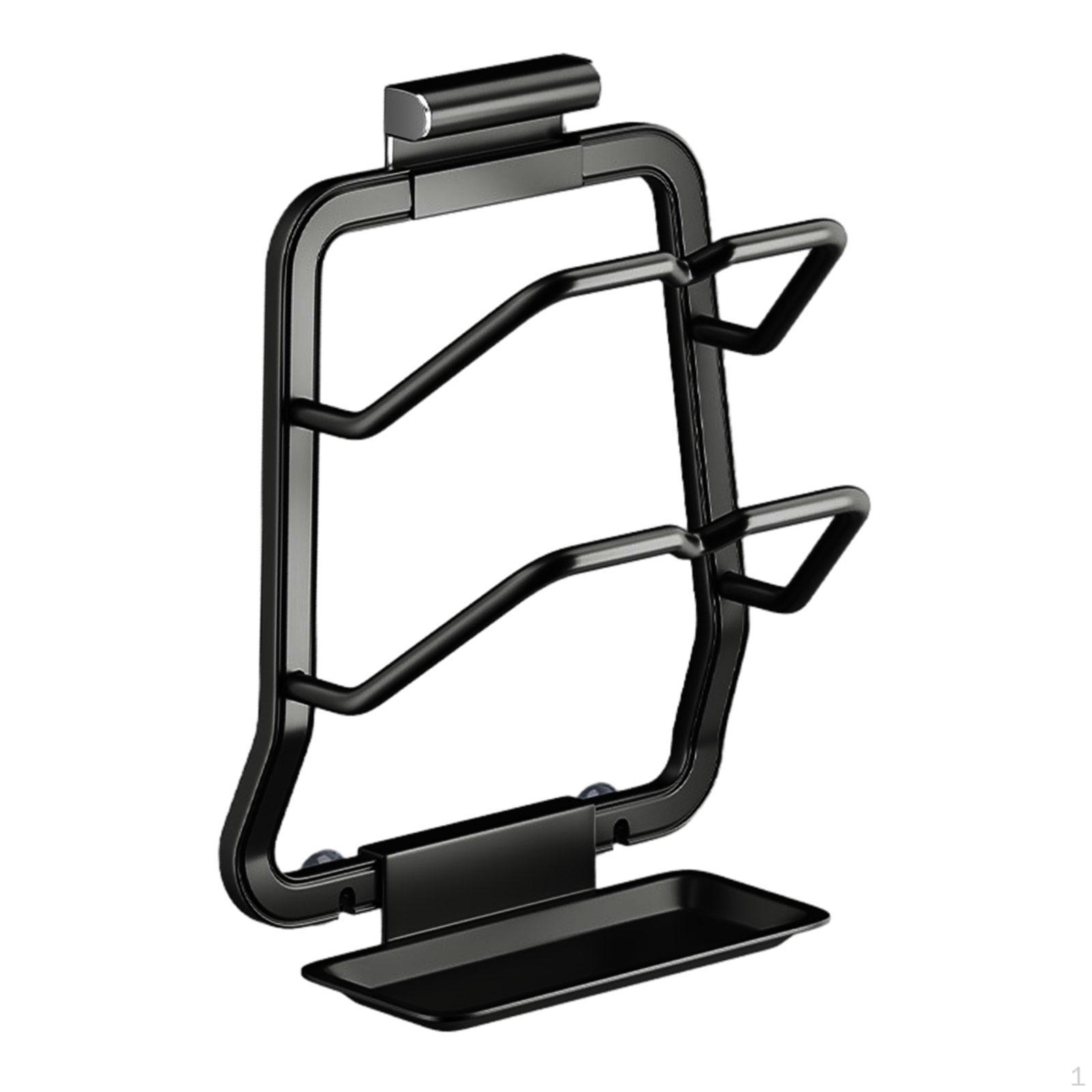 2 Tier Pan Lid Holder, Pots and Pans Organizer Storage Rack, Pot Organiser for Cabinet,