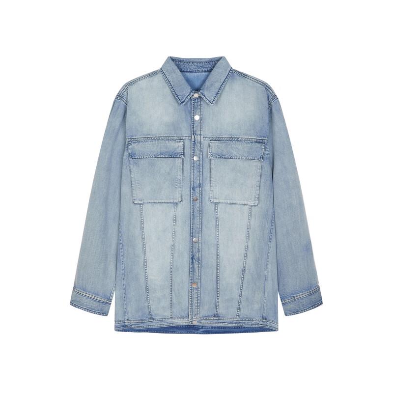 Croquis Men's 2024 Autumn Loose Fit Shirt Collar Long Sleeve Jacket