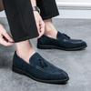 Fashion Spring Suede Men Casual Dress High Quality Loafers Green Monk Shoes for Men Driving Comfortable Slip-On Luxury Designer Shoes