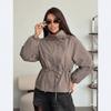 Giacca da Esterno Impermeabile Leggera da Donna con Cappuccio Vestibilità Larga Manica Lunga Casual Cappotto da Escursionismo