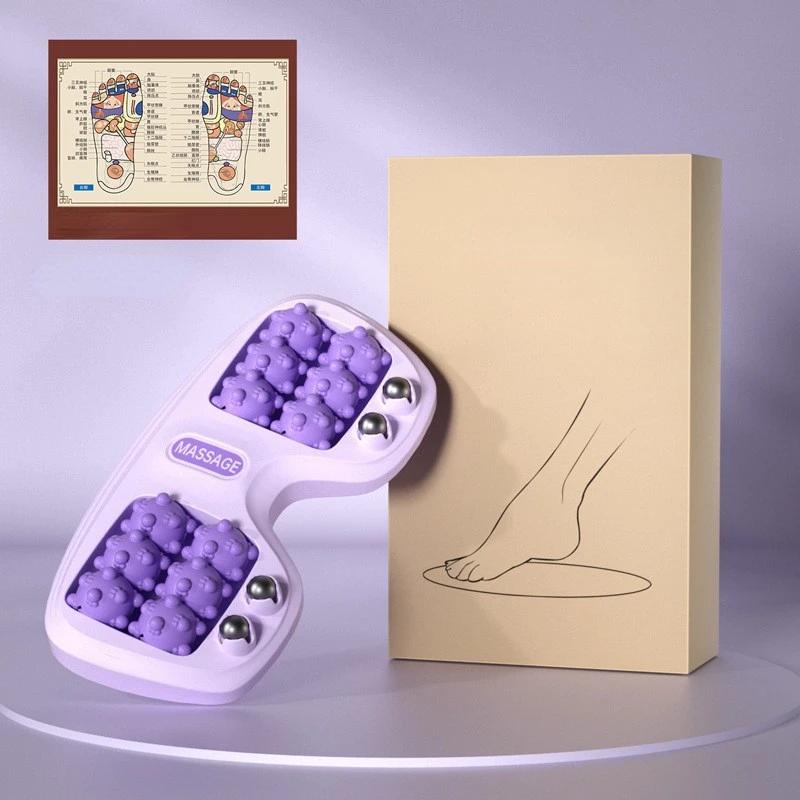 Foot Massager Roller Feet Acupressure Point Massage Plantar Fasciitis Pain Relief Relax Roller Trigger Point Reflexology Tool