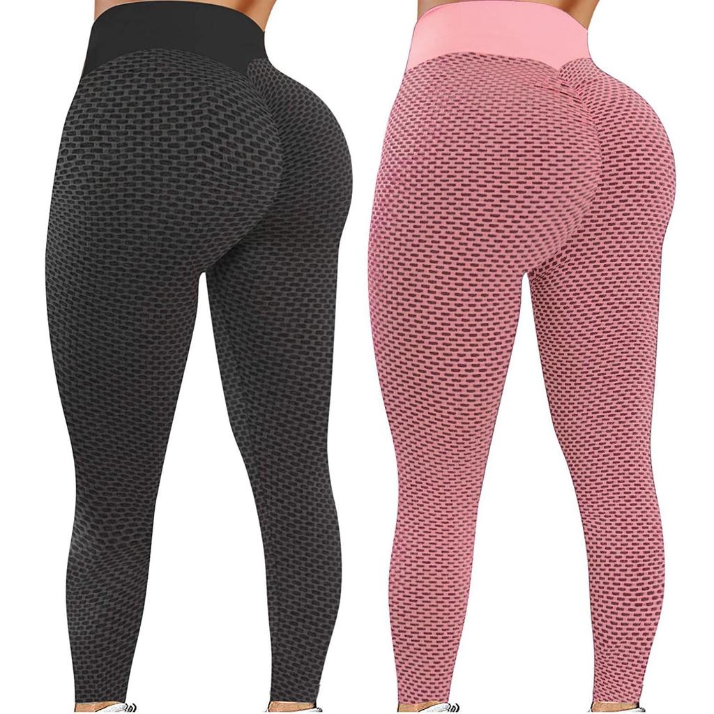 2PC Womens Stretch Yoga Leggings Fitness Running Gym Sports Pants