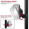Mirror Rearview 1.75" Shockproof UTV ATV W/ Side Mirror 2" Roll Cages For Can Am For Polaris RZR 800 900 1000 For Yamaha W