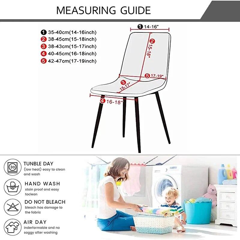 Twill Jacquard Shell Chair Cover Stretch Dining Chair Covers Slipcover Furniture Protector Hotel Home Living Room Removable 1PC