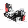 DIY Mini Metal Lathe Machine, 20000 RPM Precision Benchtop Mini Lathe, Model Maker Lathe for Woodworking, Metal Polishing