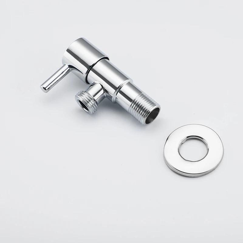 Angle valve for toilet  bidet sink washbasin faucet kitchen and bathroom toilet accessories, Angle valve Angle valve switch (Silver,Stainless Steel) серебряный