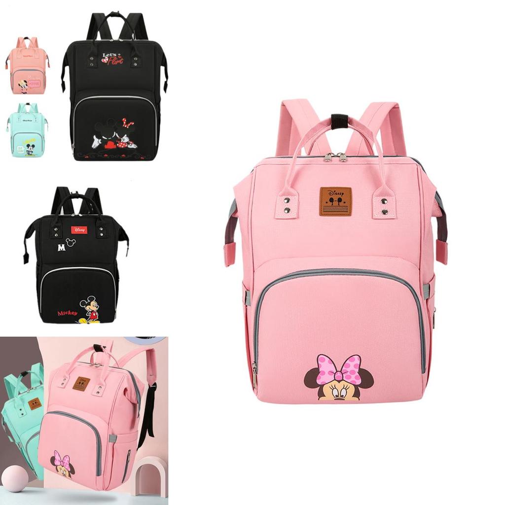 Mummy Mickey Mouse Diaper Nappy Bag Large Capacity Waterproof Backpack For Traveling With Baby