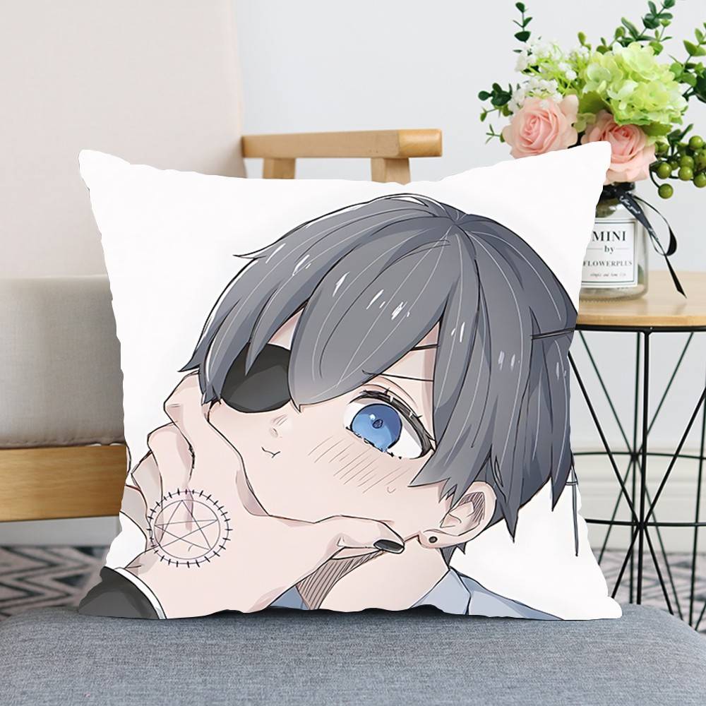 Amine BBlack Butler Throw Pillow Covers Pattern Cushion Cover Suitable For Sofa Bedroom Car Pillow Cover