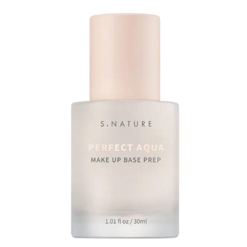 S.NATURE Perfect Aqua Makeup Base Prep 30ml Hydrating Glow Primer for Smooth Foundation Application