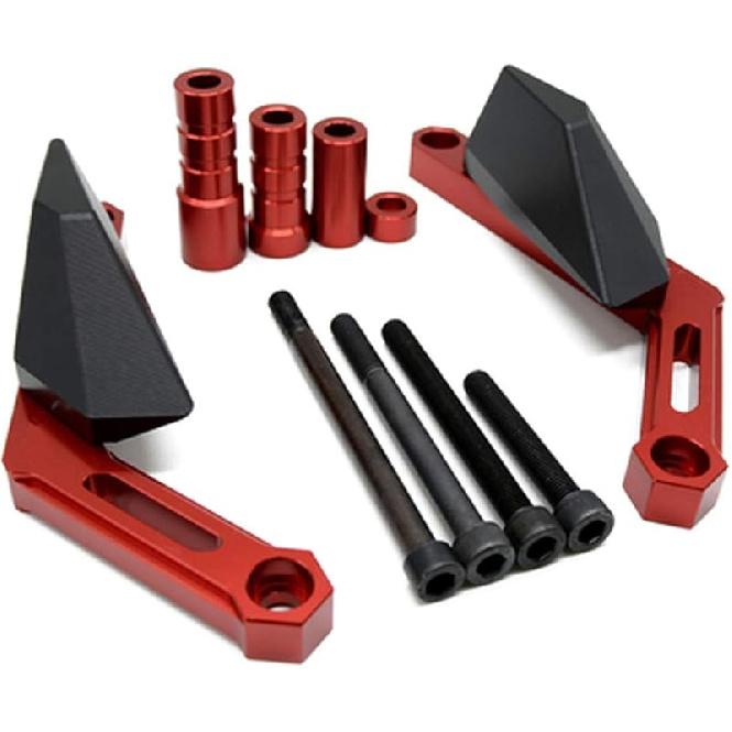 Motorcycle CNC Aluminum Engine Crash Guard Case Frame Sliders Protector Falling Protection Compatible with Yamaha MT09 FZ09 XSR900 TRACER (Blue)