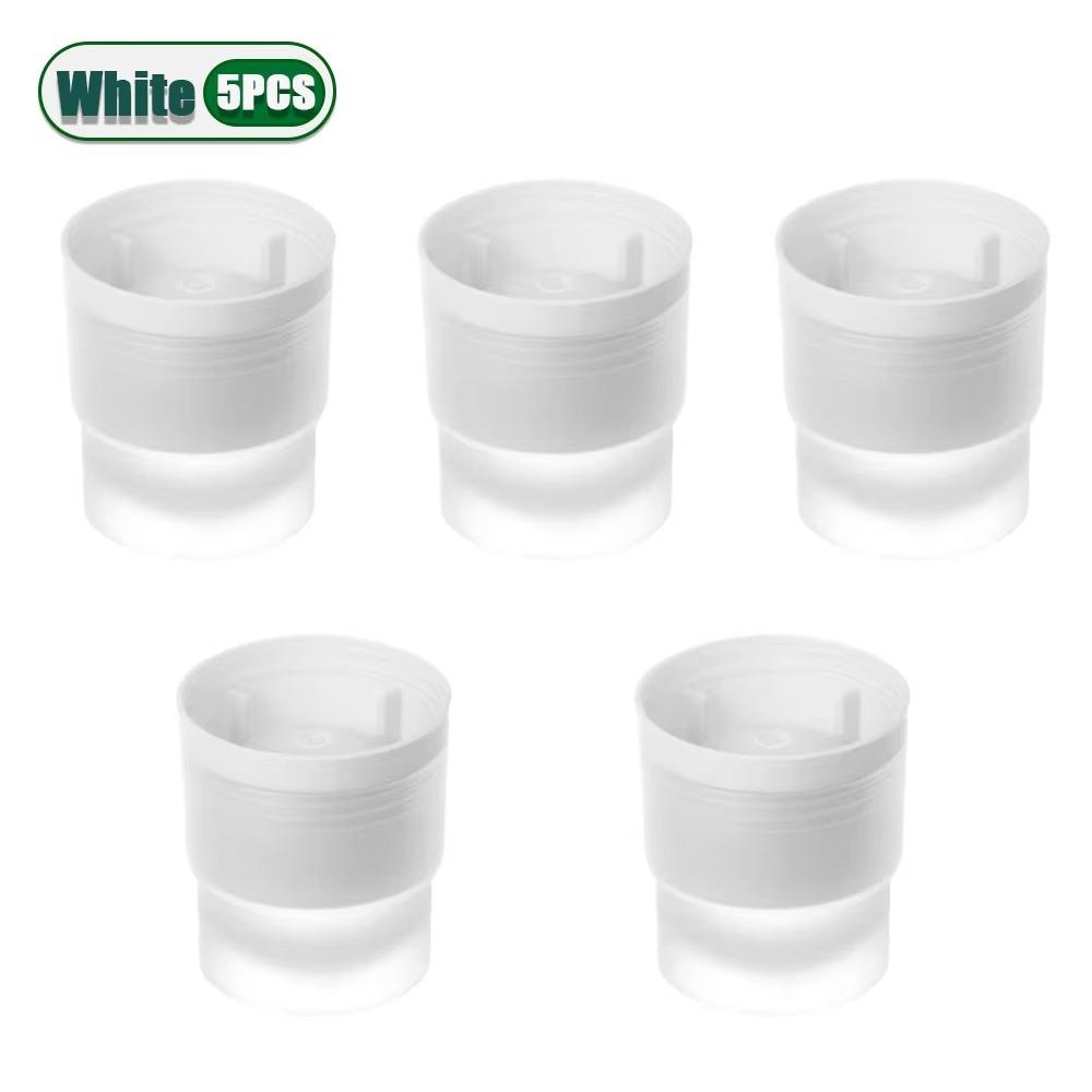 

5PCS Easy Demoulding Ice Cube Mold Silicone Ice Maker Large Ice Cube Machine For Whiskey White - 5pcs