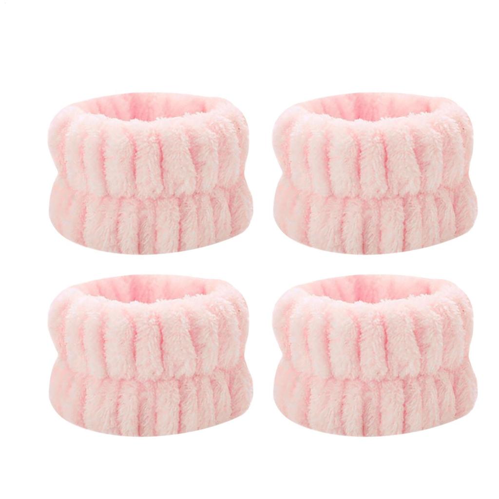 4Pcs Face Wash Hand Wrist Strap Reusable Sweat Band Microfiber Towel Band Flexible Absorbent Wrist Strap Face Wash Wrist
