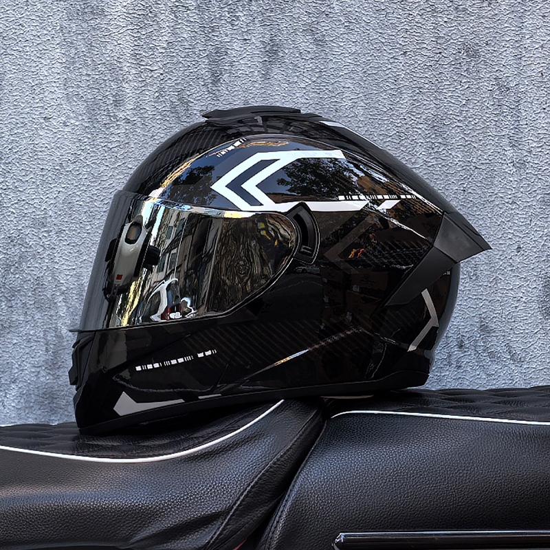 LVS-701 Safety Motorcycle Helmets Full Face Dual Lens Racing Helmet Strong Resistance Off Road Helmet DOT Approved