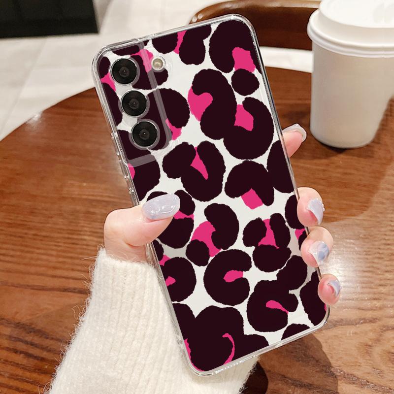 Colorful Leopard Case For Samsung S26 Ultra S25 FE S24 S23 S22 Plus S21 A15 A25 A35 A55 A16 A26 A36 A56 A17 A37 A57 5G Clear TPU Soft Cover