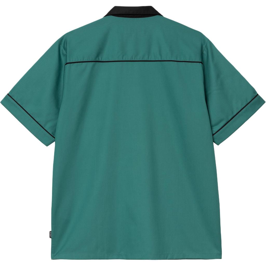 Carhartt WIP Chemise Bol Manches Courtes FW25 Avec Broderie Logo Poche Poitrine Confortable Ample Simple Manches Courtes Chemises Homme I035153-31V-XX