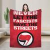 Antifaschistische Aktion Weiche Decken Camping Plüsch Überwurfdecke Flauschige Couch Sessel Flanell Tagesdecke Sofa Bettbezug
