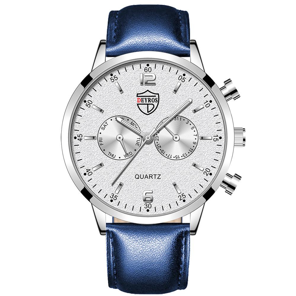 Fashion Men'S Watch Belt Quartz Watch Calendar Watch
