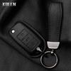 Genuine Leather Auto Key Fob Cover Case Housing Remote Fit For Vw Volkswagen Polo Tiguan Passat B5 B6 B7 Golf 4 5 6 Mk6 Jetta Lavida Fit For Skoda
