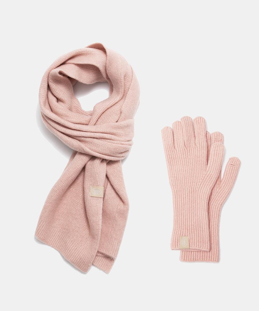 Hallen Premium Muffler Gloves Set (M024_Pink)