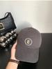 Embroidered Letter M Panel Baseball Hat Breathable Cotton Street Looks Style