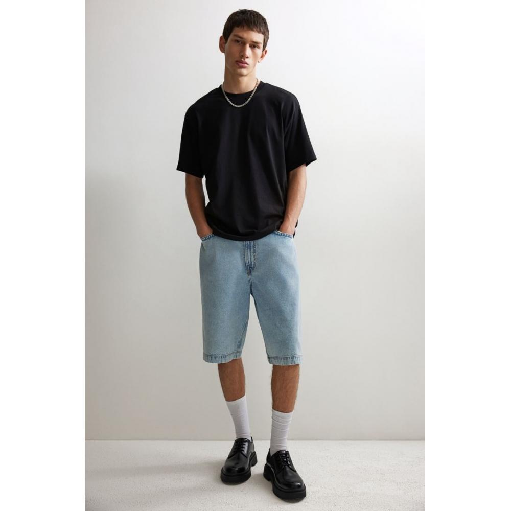 H M Loose FiT T sHirT Black