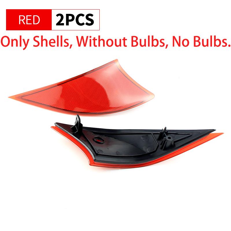 2PCS Light Shell For Lexus IS200t 2016 IS250  2014-2015 IS300 2016-2020 IS350 2014-2020 Rear Bumper Reflector Brake Lamps Cover